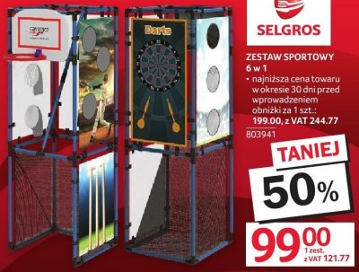 Zestaw sportowy 6 w 1 promocja w Selgros