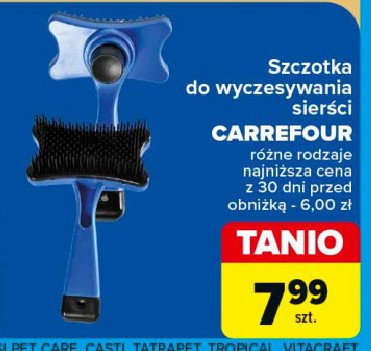 Szczotka do wyczesywania sierści Carrefour promocja