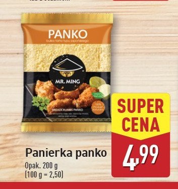 Bułka tarta typu japońskiego panko Mr. ming promocja w Aldi