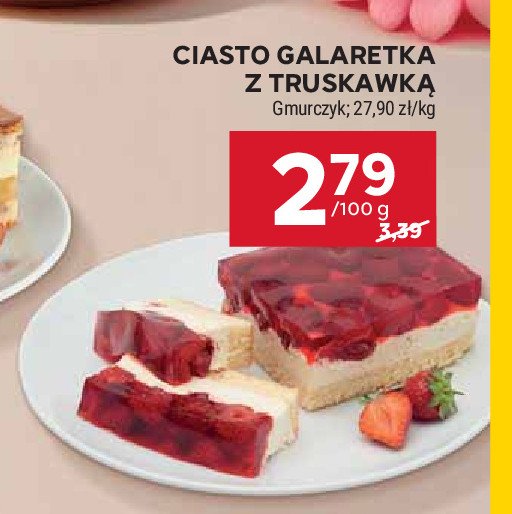 Ciasto galaretka z truskawką GMURCZYK promocja w Stokrotka