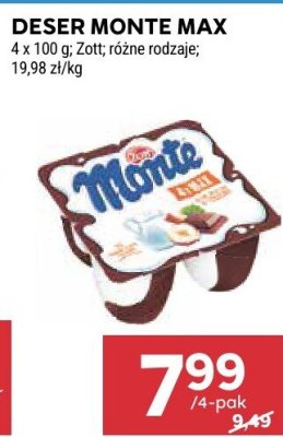 Deser Monte Max promocja w Stokrotka
