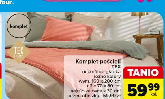 Komplet poscieli 160 x 200 cm + 2 x 70 x 80 cm Tex promocja