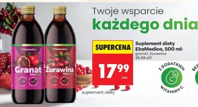 Suplement diety żurawina, 500 ml  promocja w Biedronka