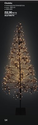 Dekoracja świąteczna Choinka wewnętrzna/zewnętrzna promocja w Makro