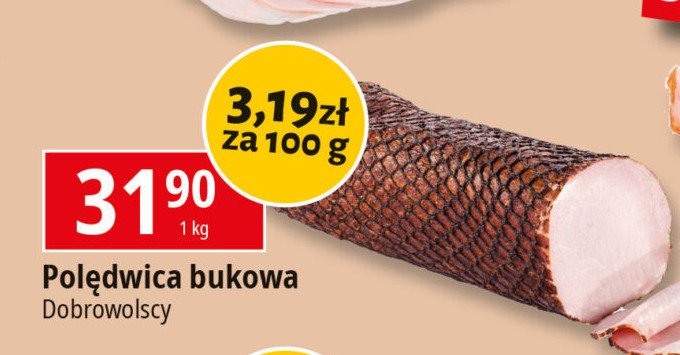 Polędwica bukowa Dobrowolscy promocja w Leclerc