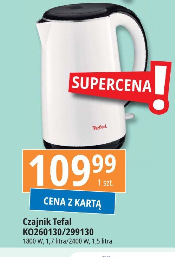 Czajnik ko260130 Tefal promocja w Leclerc