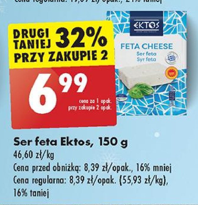 Ser feta Ektos promocja w Biedronka