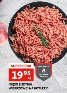 Mięso z szynki wieprzowej na kotlety promocja