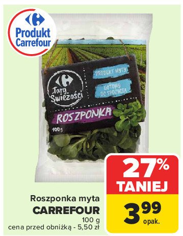 Roszponka Carrefour targ świeżości promocja w Carrefour Market