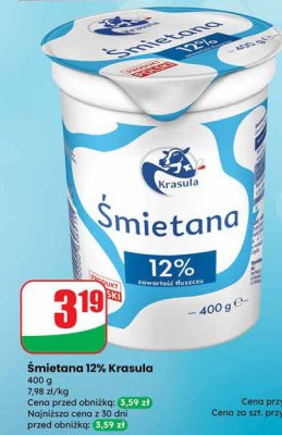 艢mietana 12% Z mlecznej drogi promocja w Dino