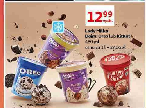 Lody brownie & berry Milka ice cream promocja