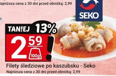 Filety śledziowe po kaszubsku - Seko promocja w Hitpol