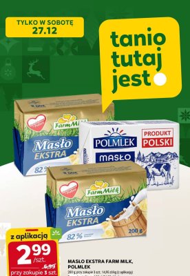 Masło EKSTRA FARM MILK promocja w Stokrotka