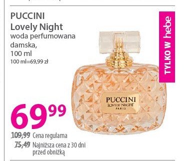 Woda perfumowana Puccini lovely night promocja