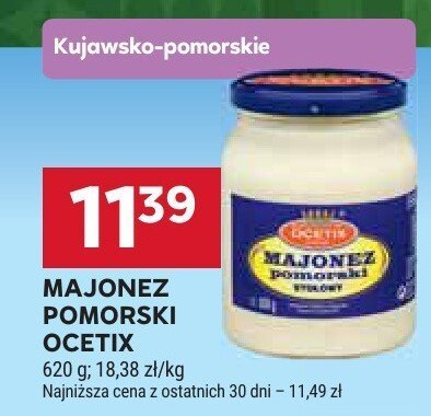 Majonez Pomorski Ocetix promocja w Stokrotka