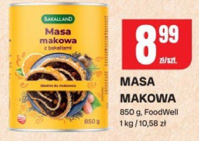Masa makowa z bakaliami FoodWell promocja w Chorten