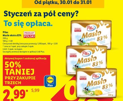 Masło promocja w Lidl