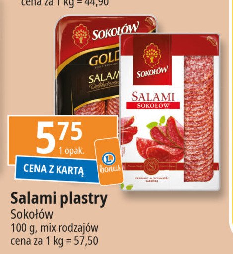 Salami delikatesowe Sokołów gold promocja