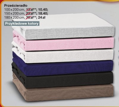 Prześcieradło 150x200cm promocja w Woolworth