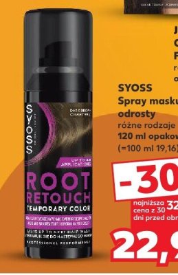 Spray maskujący odrosty różne rodzaje  promocja w Kaufland