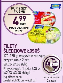 Filety śledziowe w sosie pomidorowym Łosoś ustka promocja