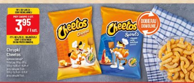 Chrupki Cheetos różne rodzaje, 80g-95g promocja w POLOmarket