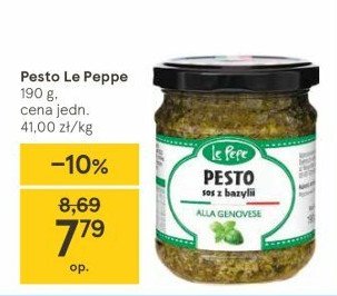 Pesto alla genovese Le pepe promocja