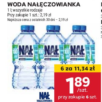 Woda niegazowana Nałęczowianka promocja w Stokrotka