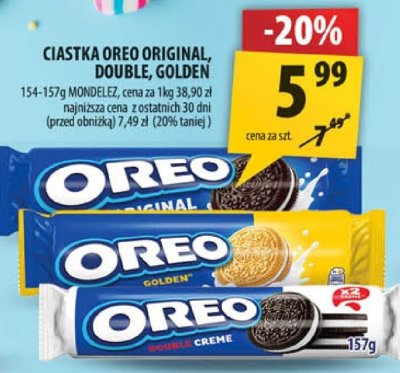 Ciastka Oreo Original, Double, Golden promocja w Arhelan