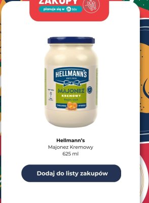 Majones Kremowy 625 ml promocja w Lidl
