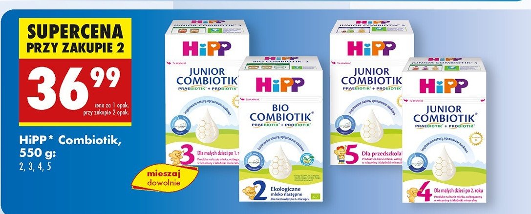 Mleko 4 Hipp junior combiotik promocja