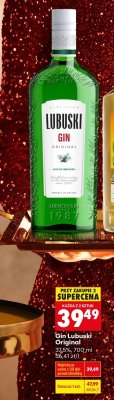 Gin Lubuski Original 37,5%, 700 ml promocja w Biedronka