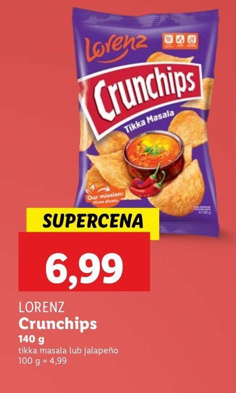 Chipsy jalapeno & cream Crunchips wow Crunchips lorenz promocja