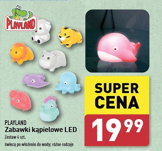 Zabawki kąpielowe led Playland promocja