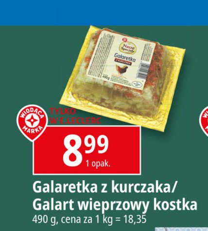 Galaretka wieprzowa Wiodąca marka nasze specjały promocja