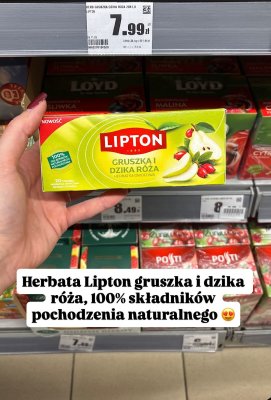 Herbata gruszka i dzika róża 20 torebek promocja w Intermarche