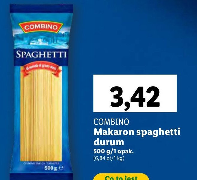 Makaron spaghetti Combino promocja