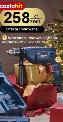 Wiertarka udarowa GSB600 Bosch promocja w Castorama