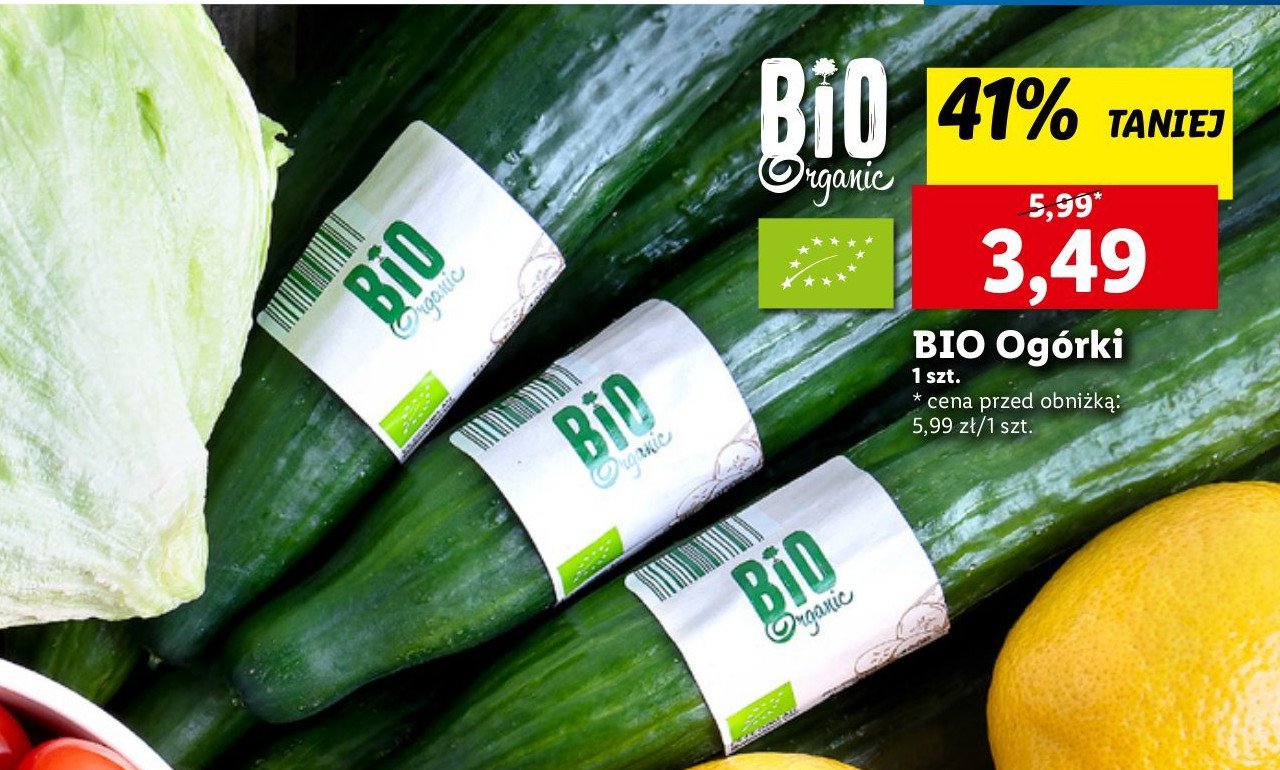 Ogórki Bio organic promocja