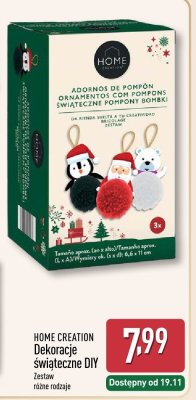 Dekoracje świąteczne DIY HOME CREATION promocja w Aldi