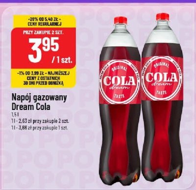 Napój gazowany Dream Cola promocja w POLOmarket