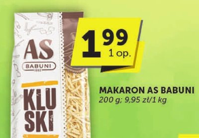 Makaron AS BABUNI promocja w Groszek