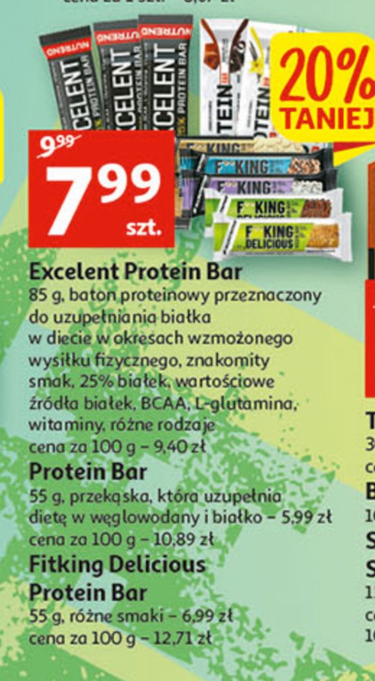 Baton proteinowy czekolada NUTREND PROTEIN promocja