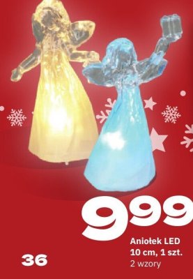 Aniołek LED 10 cm, 2 wzory promocja w Twój Market