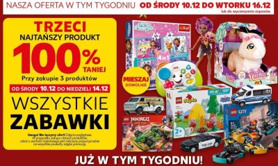 Zabawki wszystkie rodzaje promocja w Kaufland