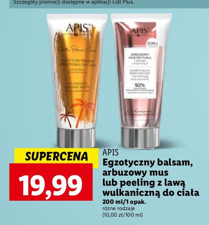 Peeling do ciała arbuzowy z lawą wulkaniczną APIS NATURAL COSMETICS promocja