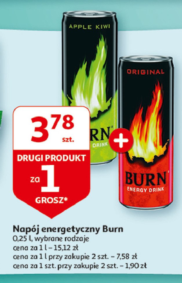 Napój original Burn promocja w Auchan