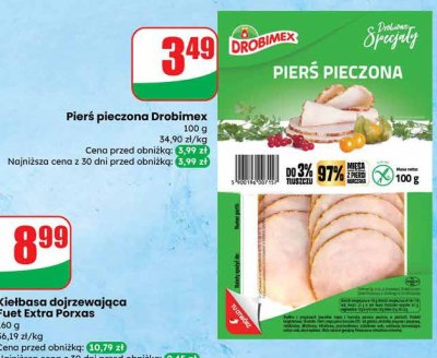 Kiełbasa dojrzewająca Fuet Extra Porxas promocja w Dino