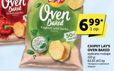 Chipsy Lay's Oven Baked różne rodzaje promocja w Euro Sklep