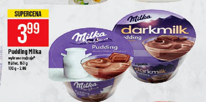 Pudding classic Milka darkmilk promocja